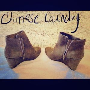 Chinese Laundry Wedge Ankle Boots